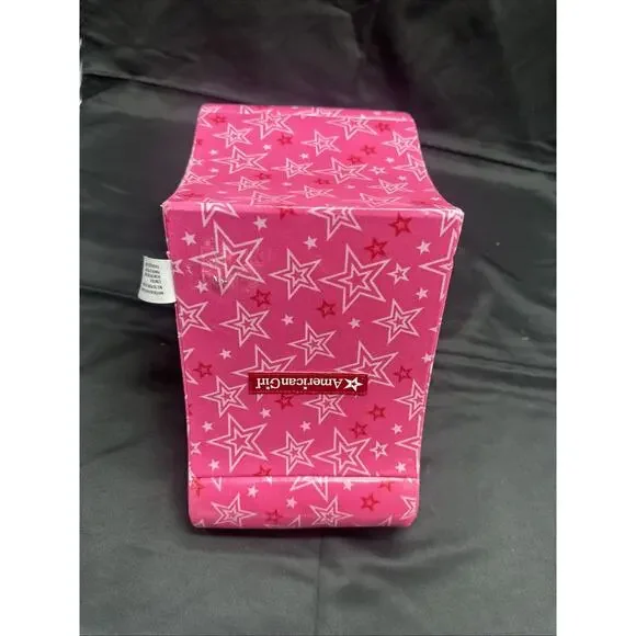 American Girl Doll Bistro Star Chair Pink & White Sweets 18" Booster Seat - Picture 7 of 9